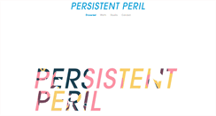 Desktop Screenshot of persistentperil.com